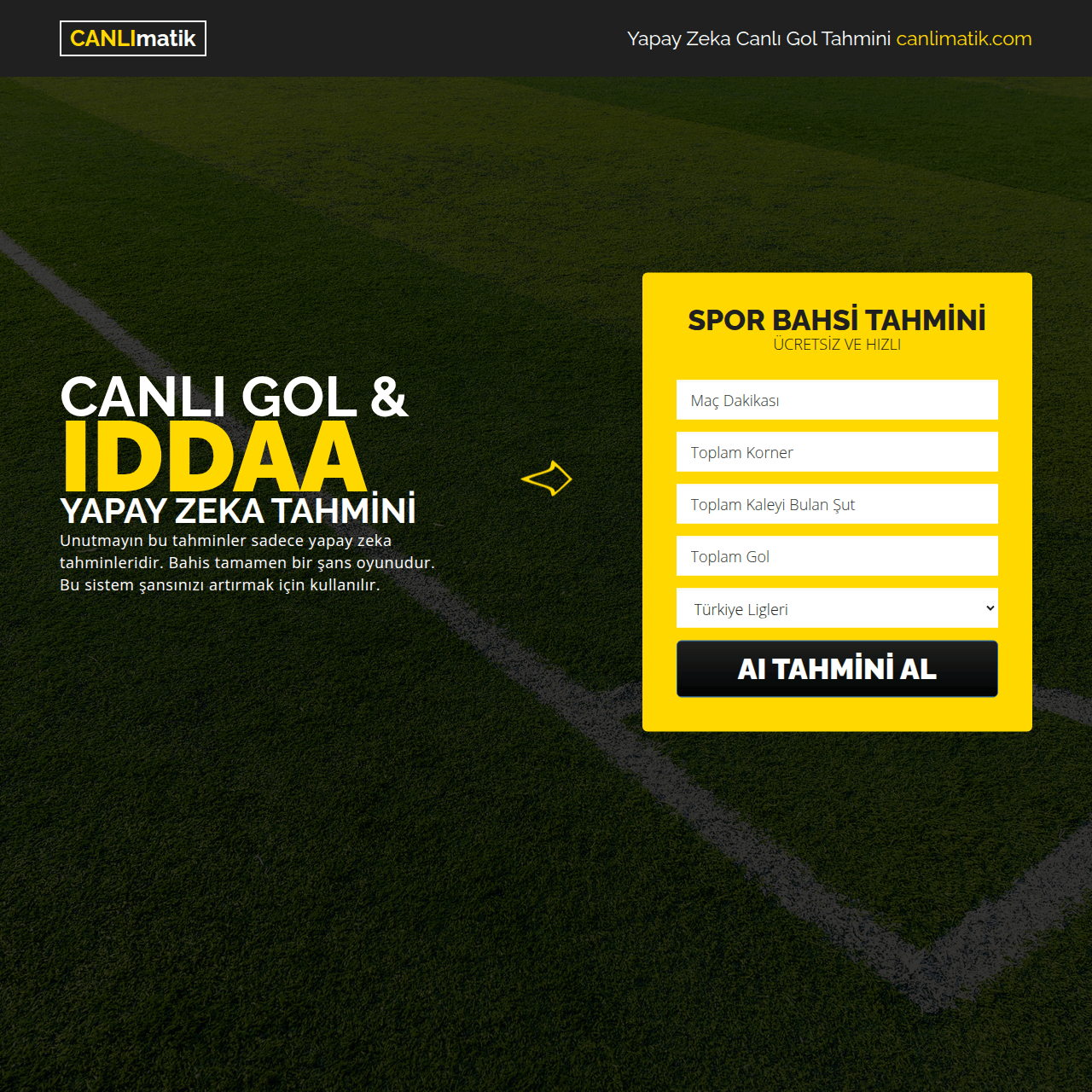 İddaa Canlı Bahis Yapay Zekası