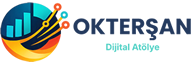 Okterşan Dijital Atölye logosu; veri, analitik ve dijital stratejiyi temsil eder